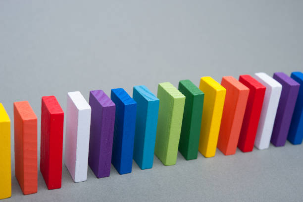 istock Colorful dominoes 654203920