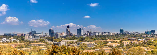 istock Sandton city skyline with from Wynberg 654204000