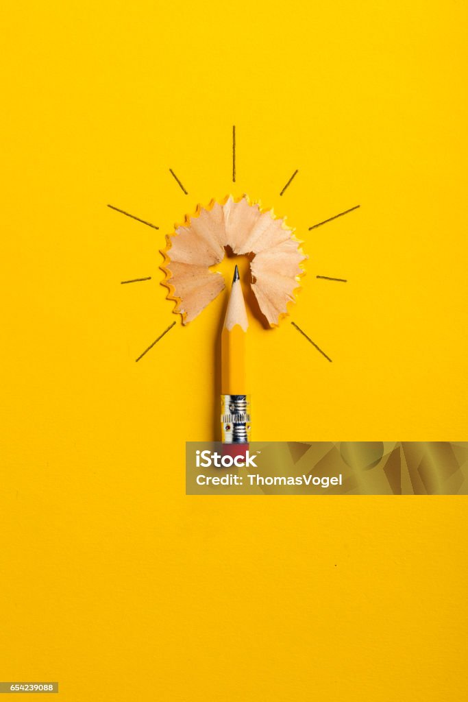 Crayon Ampoule électrique - Photo de Créativité libre de droits