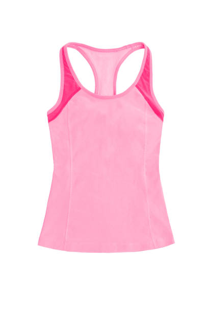 istock light pink sports top, with racerback isolated on white background 654239518