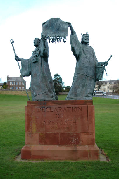 Save Download Preview Statue of the Declaration of Arbroath, 1320 stock photo