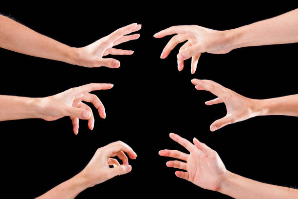 istock Of the human hand and copy space 654258794