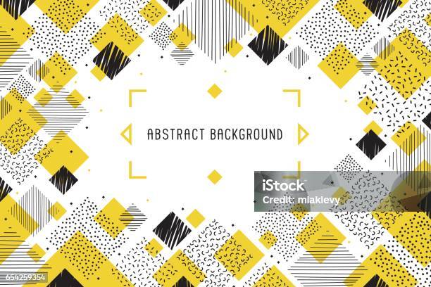 Abstract Background Banner Stock Illustration - Download Image Now - Square Shape, Abstract, Geometric Shape