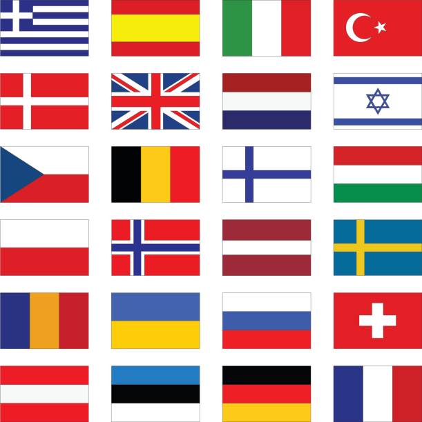 Flags of Europe vector illustration of Flags of Europe как сделать медовуху в домашних условиях stock illustrations