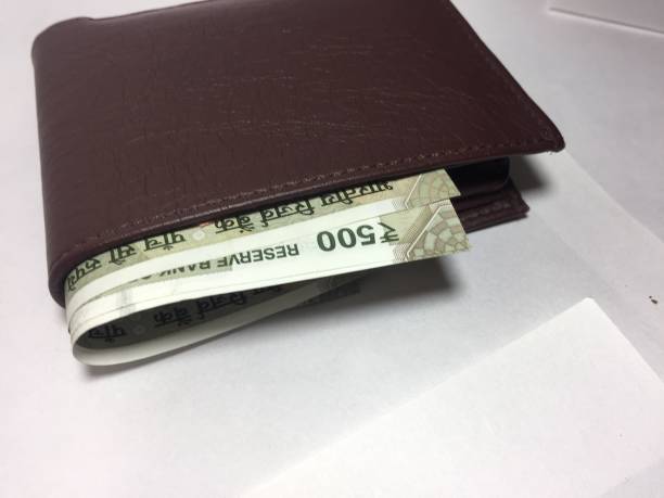 istock Five hundred Indian Currency in wallet 654270788