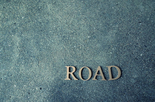 istock Character of the concrete wall and ROAD 654273324