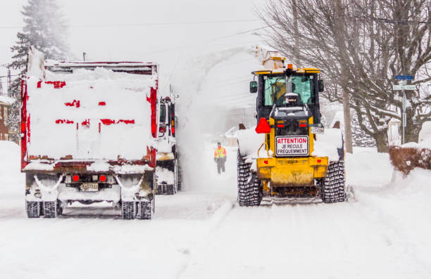 операция по удалению снега - monteregie county стоковые фото и изображения
