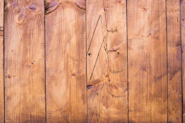 istock Classic shiny wood vertical lines for background or wallpaper 654280790