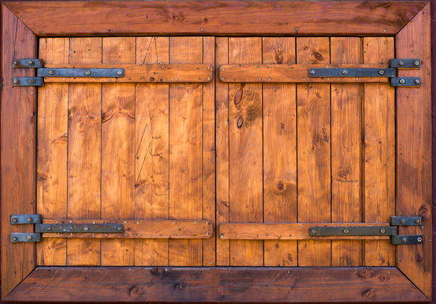 Classic wood window for background or wallpaper
