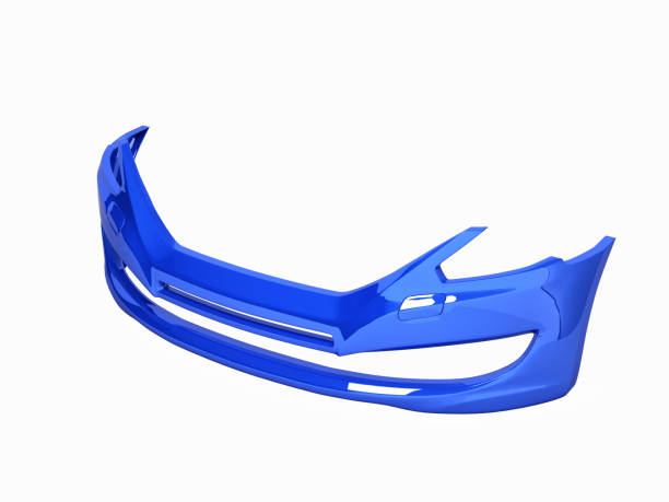 istock front bumper of the car without shadow on white background 3d 654327416