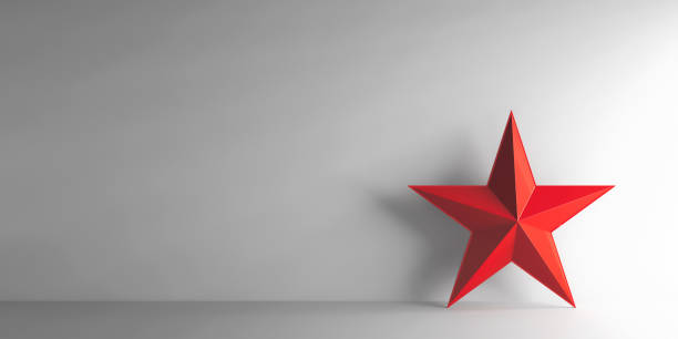 красная звезда - status symbol стоковые фото и изображения