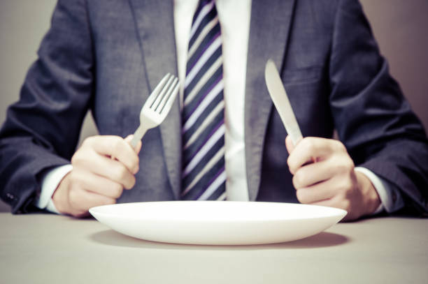 istock Japanese have a knife and fork in hand 654332584