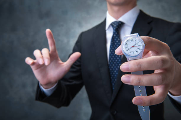 istock Watch Japanese businessman 654334726