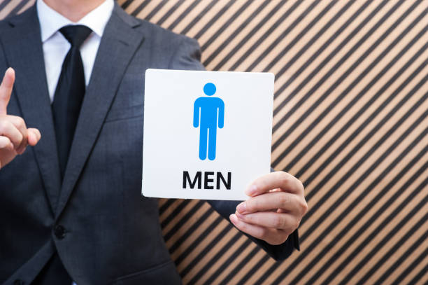 Japanese with a men's restroom signs