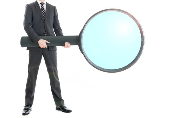 istock Japanese have a large magnifying glass 654340834