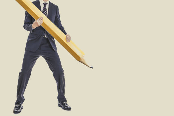 istock Japanese have a large pencil 654341092