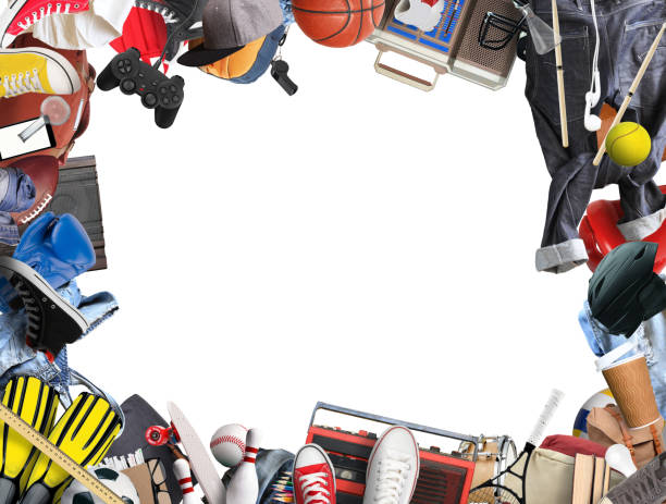 Teenager lifestyle, a collage of clothing and other things