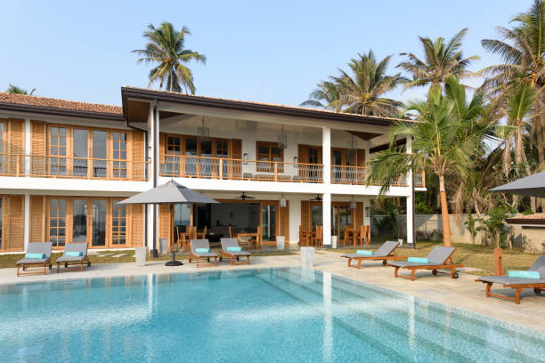 istock Apartment with balcony and swimming pool, Sri Lanka 654350272