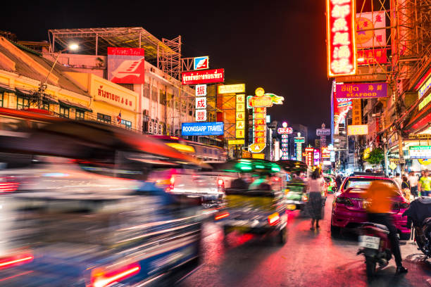 istock Bangkok Chinatown Traffic at night 654394736