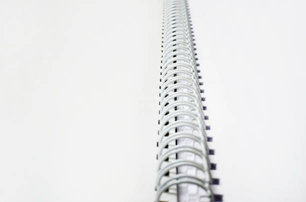 Spiral Bound Notebook with blank pages, dof background detail, selective focus
