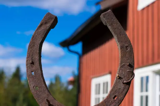 Old metal horse shoe said to give you luck