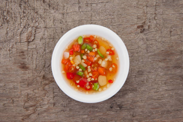istock Chili and fish sauce , thai food 654427834