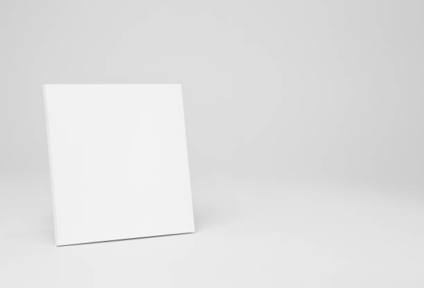 istock Real paperback white books on a gray background 654446016