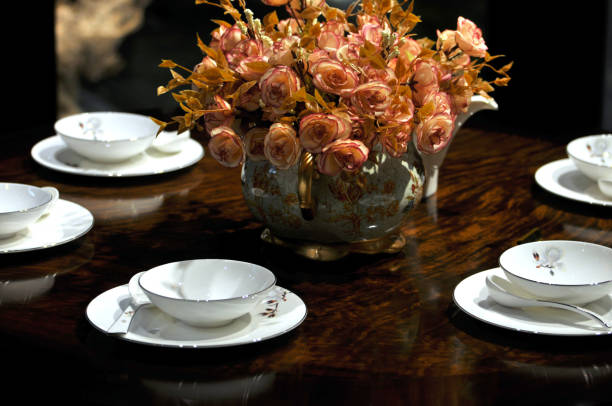 istock Traditional Chinese Tea Pot Set 654446214
