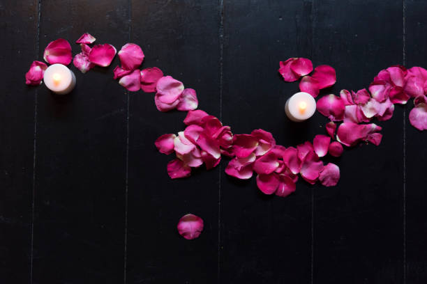 istock Rose petals and candles 654477748