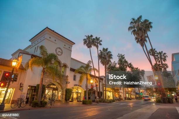 Santa Barbara Stock Photo - Download Image Now - Santa Barbara - California, California, State Street - Chicago