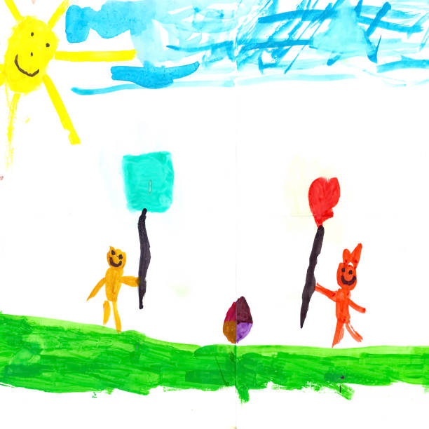 istock Baby Art drawing Child pictures 654499684
