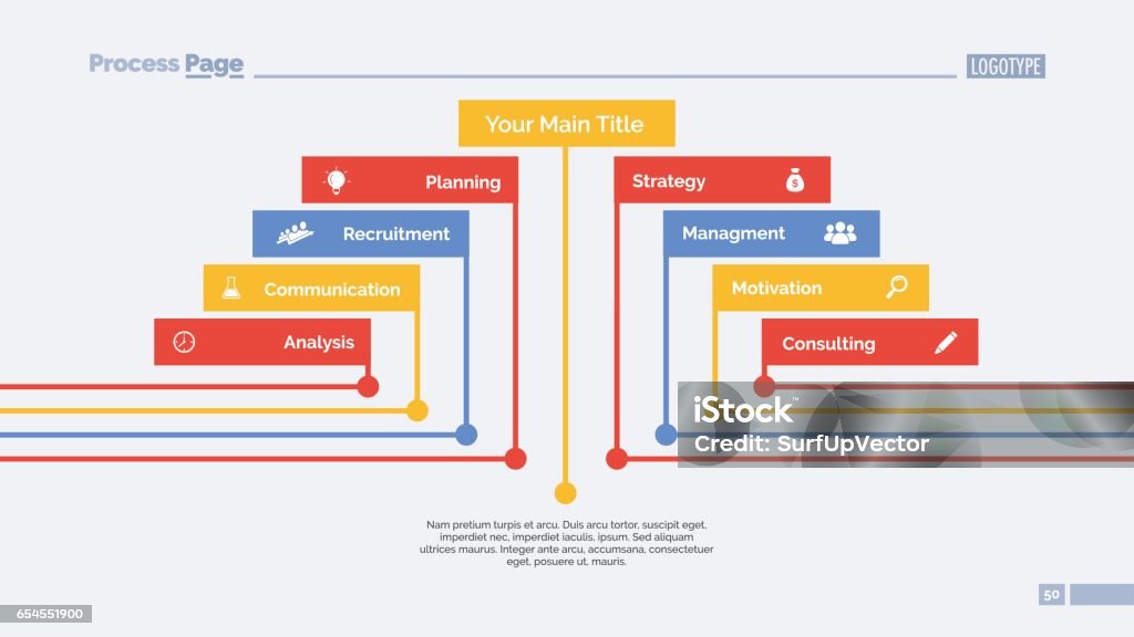 9 Point Plot Nine Points Slide Template Stock Illustration - Download Image Now ...