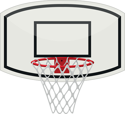 Basketball Ring With Net Stock Image Now - Art, Back - Basketball, Basketball - Sport - iStock