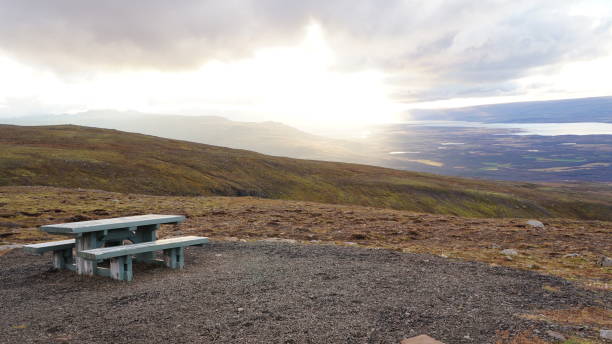 istock bench on the hill in iceland 654573336