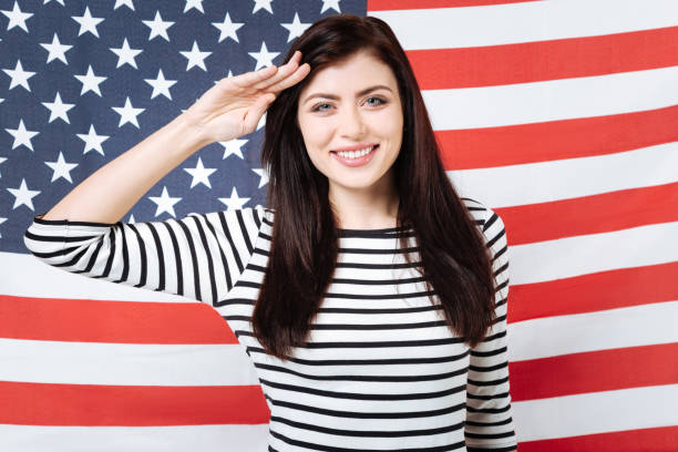 istock Smiling woman posing in the studio 654575328