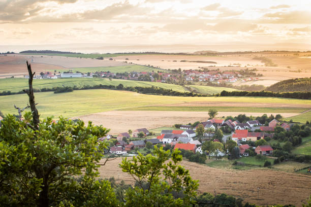 istock Sunset view to the countryside 654578344