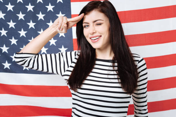 istock Delighted woman having fun in the studio 654581080