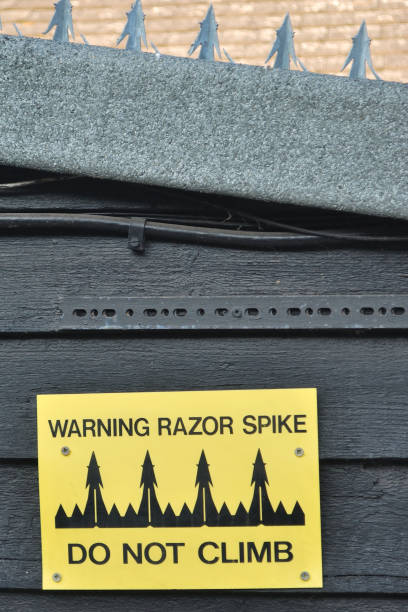 istock Razor spike anti burgalry 654605386