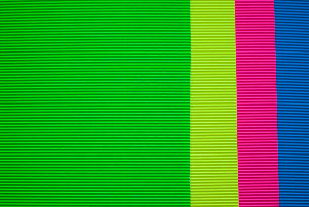 istock Colorful sheets of corrugated cardboard, 654608706