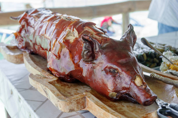 istock Famous Philippines food - Lechon 654608924