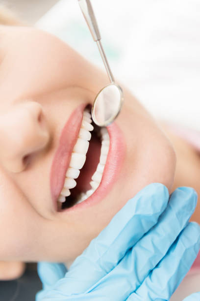 istock Dental exam for beautiful smile ! 654617900