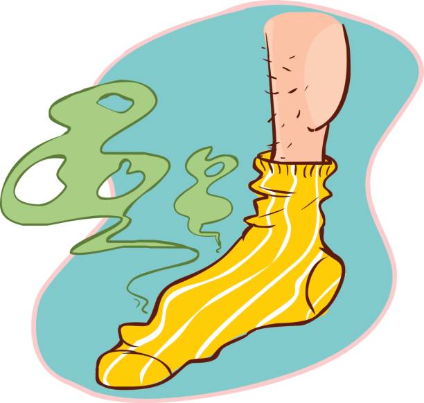 vector illustration of a stinky socks vector art illustration