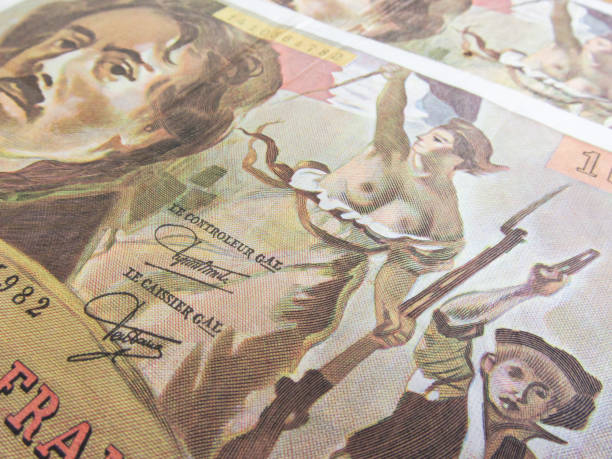 istock focus on Marianne over one hundred francs banknote 654626066