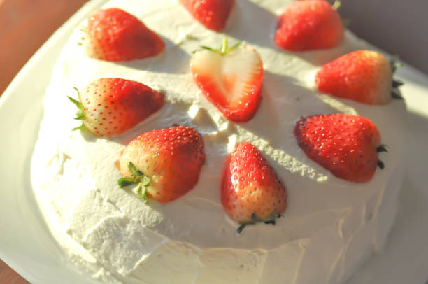 istock strawberry shortcake or strawberry cheese cake 654627108