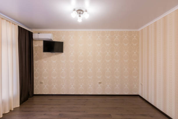 Interior renovated small room in the new building