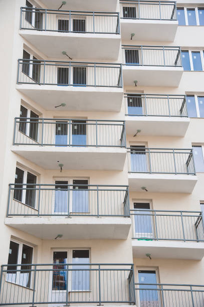 istock Brand new apartment building 654662338