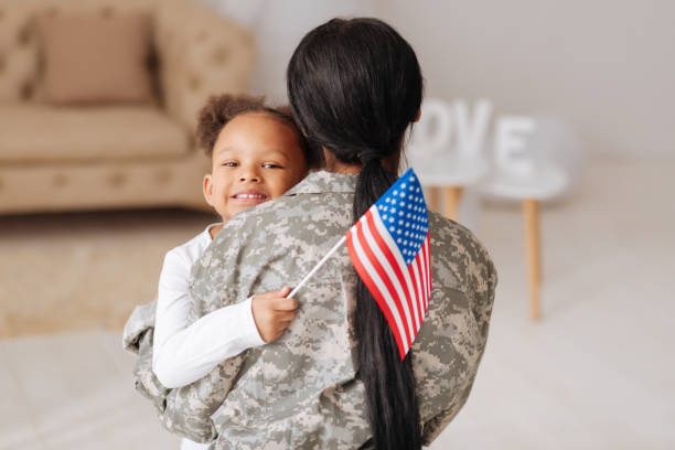 istock Lively bright kid excited for her moms arrival 654663338