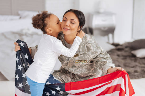 istock Patriotic young lady happy being home 654667976