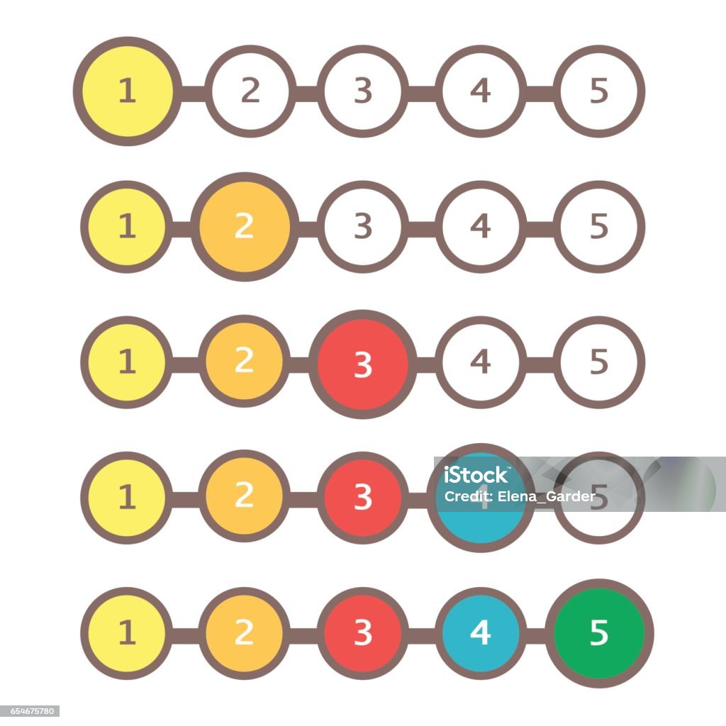 Progress Bar Set Loading Status Bar Vector Web Indicator Process ...