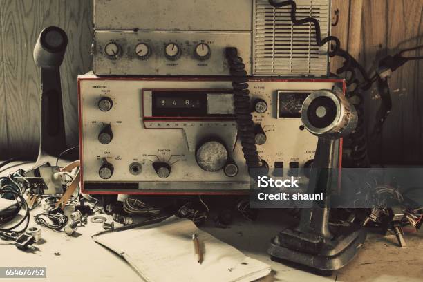 Amateur Radio Stock Photo - Download Image Now - Radio Broadcasting, Old, Radio